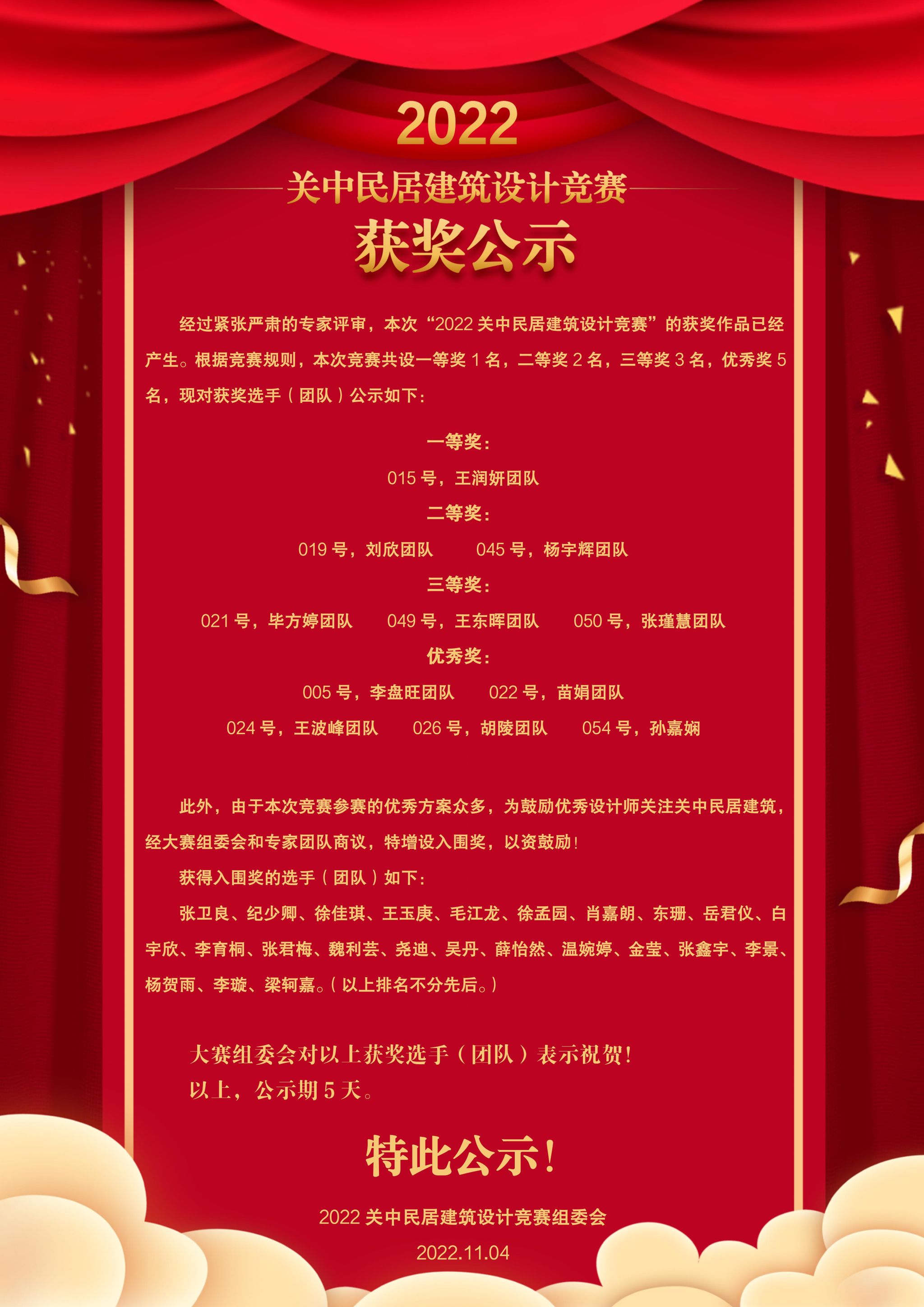 喜报｜皇冠买足球的官网师生在关中特色民居建筑设计竞赛喜获佳绩
